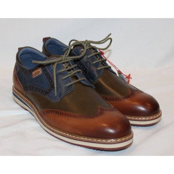 PILOLINOS MEN\'S ALIVA LEATHER SNEAKERS BRANDY BLUE NIB EU 41 US 7.5-8 NIB $200 main image 7